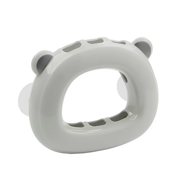 小麥購物 小熊三格牙刷架 G765 12.8 x 11 x 3.5cm 44g  5個  鯊魚灰