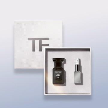 【TOM FORD】男生精緻送禮 私人調香銀箔護唇香水禮盒 | 私人調香 4ML+香檳銀箔潤唇膏 #香氛香水生日禮物推薦 | 護唇膏 | 送男友 男生送禮
