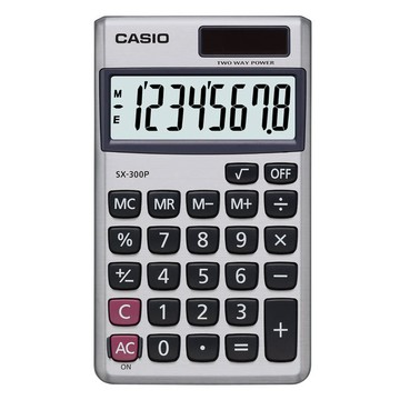CASIO SX-300P 國家考試專用 計算機 (附皮套) (8位數)【APP滿額下單4%點數(單一帳號最高1500點)】6/30止