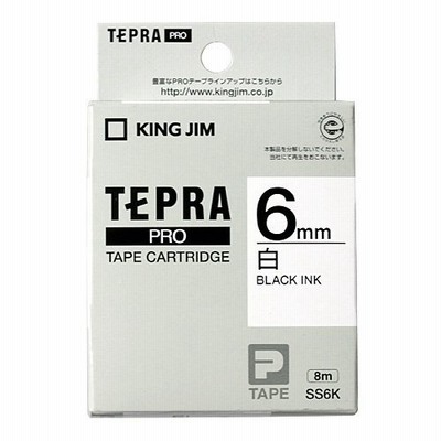 PayPayポイント11%付与！キングジム テープカートリッジ テプラPRO 6mm SS6K