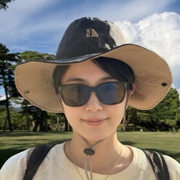防水跳色大圓盤帽  北極黑
