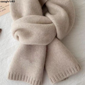 圍巾圍脖🧣 2025新款百搭男女生冬季保暖針織圍脖防羊絨圍巾純色加厚披肩