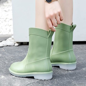 日式女士雨鞋2025新款水鞋雨靴膠靴夏季時尚外穿套鞋韓版膠鞋筒靴