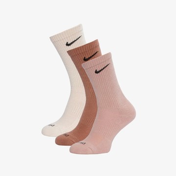 NIKE 襪子 中筒襪 運動襪 6雙組 U NK EVERYDAY PLUS CUSH CREW 白粉咖 SX6888-914