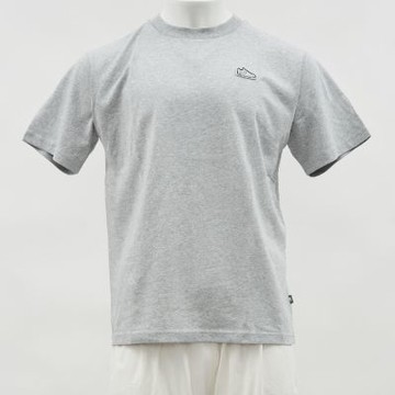 New Balance 男款 麻灰色 刺繡550 純棉 圖案 美規 上衣 運動 休閒 短袖 MT51964AG