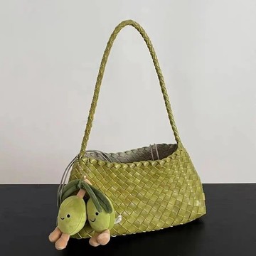Bag House👜 清新一夏!夏天小挎包新款手提包時尚腋下小衆編織女包單肩包