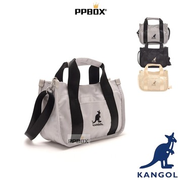 KANGOL 袋鼠 兩用手提側背包 小方包 限定款 65258705 時尚 包包 側背包 手提包 白色小包 日韓穿搭
