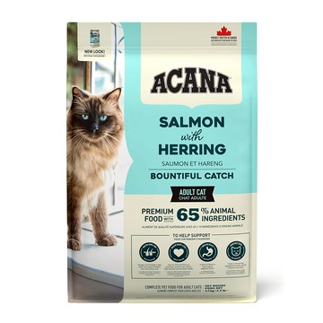 ACANA 愛肯拿 豐盛漁獲貓糧  野生鮭魚 + 鯡魚 + 鱈魚 + 紅鱒魚  4.5kg  1袋