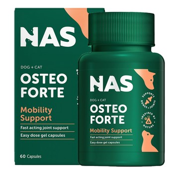 關節保健 【NAS】Natural Animal Solutions100%天然草本系列保健品- Osteo Forte 關節保健（高齡） 60錠