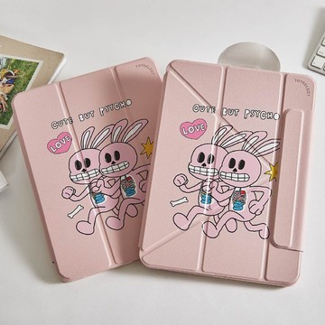 Noyisin奔跑殭屍兔強悍磁吸iPad三折/Y折保護殼