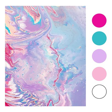 【新手必買】 Diy流體畫材料包 / 獨角系 / 可完成兩幅作品