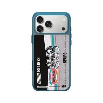 iPhone 17 Pro Max Clear (相機按鈕) 夜幕藍 - NBA - 復古球員卡-聖安東尼奧馬刺 San Antonio Spurs - Vintage Card