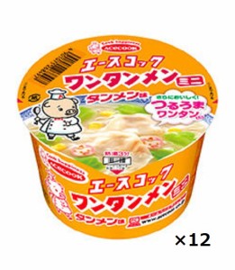 エースコック      ミニワンタンメン　タンメン味　39g×12個