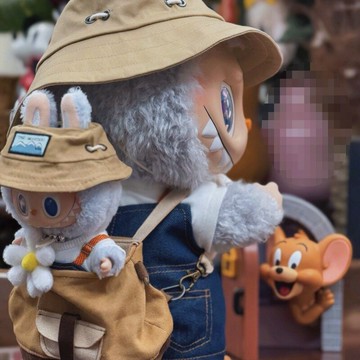 Labubu 拉布布 潮玩公仔 毛絨玩偶 收藏擺件 台灣出貨!盲盒搪膠泡泡瑪特心動馬卡龍拉布布春天野在家金屬