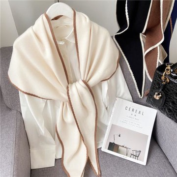 夏季空調房辦公室護頸脖子頸椎保暖披肩防曬針織小圍脖外搭圍巾