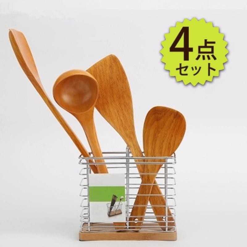 木製 キッチン用品 キッチン調理器具4点セット おしゃれ かわいい 台所用品 キッチン雑貨 キッチンツールセット 通販 Lineポイント最大get Lineショッピング