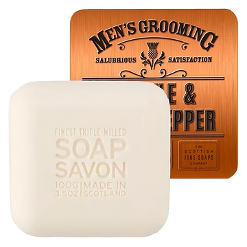 Scottish Fine Soaps 經典洗面皂 男士專用 深層清潔毛孔 鬍鬚護理  100g  1個