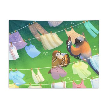 曬衣時光 - 布幔