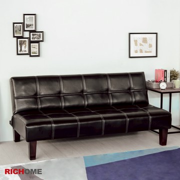 RICHOME 獨立筒沙發床 皮革沙發床 雙人沙發 三人沙發 摺疊沙發 折疊床 CH1167