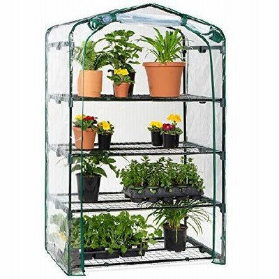 新品Best Choice Products 40in Wide 4-Tier Mini Greenhouse, Portable Indoor Outdoor Arboretum for Patio, Backyard, Nursery, Home Growing w/Steel Shelve