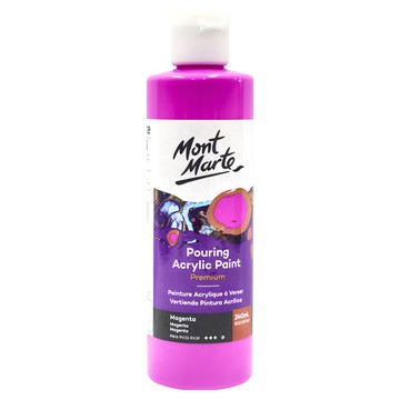 Mont Marte 蒙瑪特 流動壓克力顏料 – 品紅色  240ml  1色