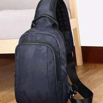 胸包 單肩包 防水包 腰包 寶加西時尚胸包男士包包商務休閑腰包大容量胸前背新款斜挎單肩包