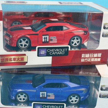Chevrolet模型車 GM彩繪版 (23號白盒)1:38/一台入(促199) Chevrolet Camaro 大黃蜂模型車 Chevy Bumblebee 迴力車 合金車~生23【APP滿額下單10%點數(單一帳號最高1000點)】10/31止