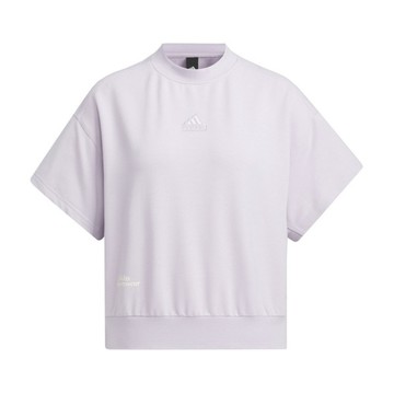Adidas Lounge SS Top IM8867 女 短袖 上衣 運動 休閒 寬鬆 舒適 日常 居家 紫