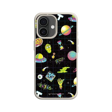 iPhone 16 SolidX 貝殼灰 - 瑞克和莫蒂 Rick and Morty - 太空圖鑑