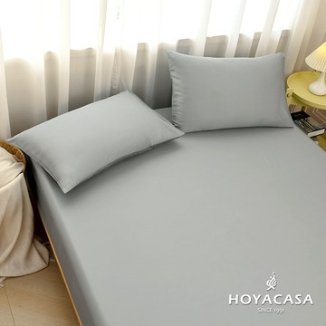 HOYACASA 60支天絲織棉床包枕套組｜幕光綠｜ (單人/雙人/加大)