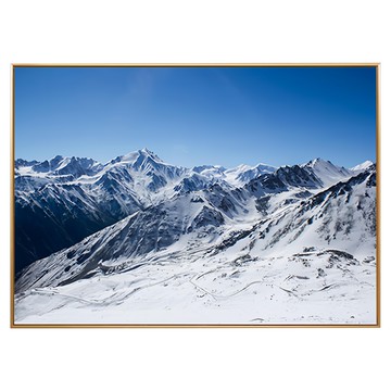 大雪山掛畫  42 x 59.4cm  金色