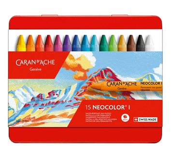 瑞士 CARAN D'ACHE 卡達 NEOCOLOR™ I專業級油性蠟筆 15色 7000.315【APP滿額下單10%點數(單一帳號最高5000點)】1/31止