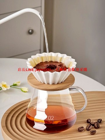 手沖咖啡濾杯 滴漏式折紙陶瓷濾杯咖啡壺過濾網過濾器1-4人份器具