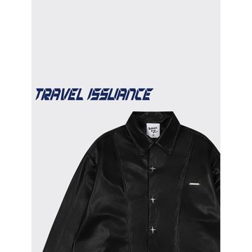 TRAVEL ISSUANCE 不省人事 潮牌流行街頭PU皮百搭寬松外套男女BF