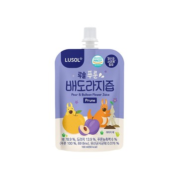 【即期品】LUSOL 韓國 嬰幼兒雪梨桔梗西梅汁6M+