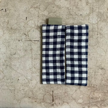 格紋亞麻隨身面紙套 (651)