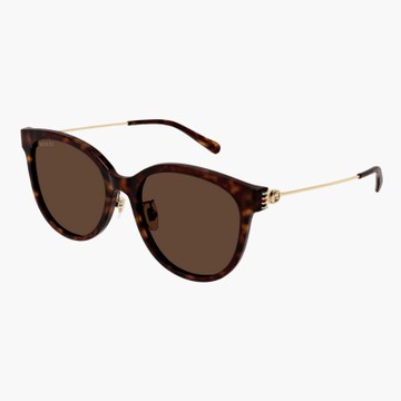 【GUCCI 古馳】圓形膠框太陽眼鏡(GG1883SK-002 GG LOGO 系列)