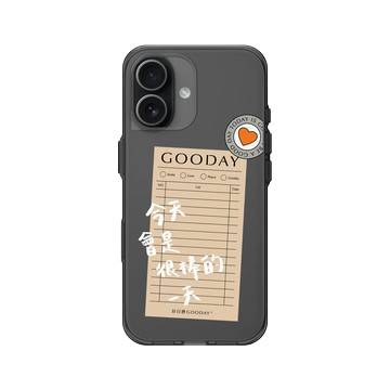 iPhone 17 Clear (相機按鈕) 酷墨灰 - 好日曆 GOODAY (星期安有限公司) - 好日子筆記(白字款)