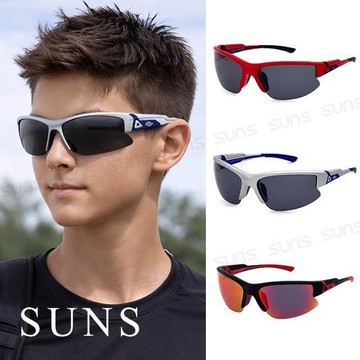【SUNS】頂級抗UV400 戶外兒童休閒偏光太陽眼鏡 輕量有彈性/防滑/防眩光(N145B)
