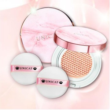 【UNICAT變臉貓】2入超值組 明星愛用激推-光彩保濕氣墊粉餅SPF50 共2入 夏天防曬 不脫妝 自動校色 不挑膚色