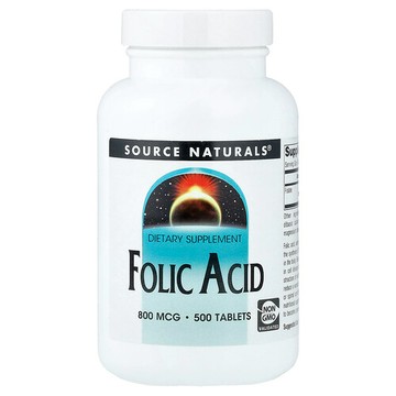 Source Naturals, 葉酸，800 微克，500 片