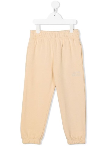 Molo - Am graphic-print sweatpants - kids - Organic Cotton - 164 - Neutrals