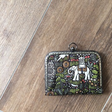 Liberty印花布。叢林故事卡片/名片夾