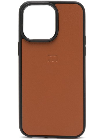Manokhi - x Maff iPhone 14 Pro Max case - unisex - Calf Leather - One Size - Brown