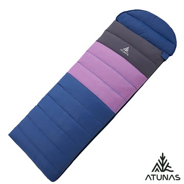【ATUNAS 歐都納】350自然系羽絨睡袋A1SBHH04N藍/灰/紫