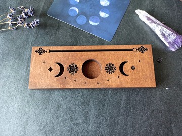 單人神諭/塔羅牌架/展示架。月相祭壇空間裝飾