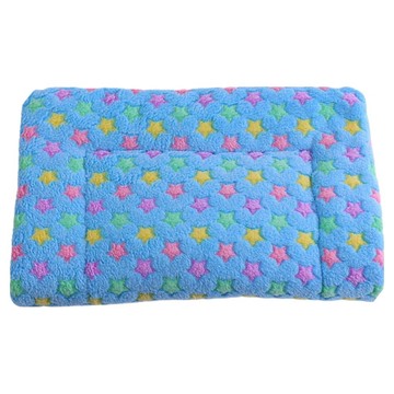 旺生活 法蘭絨加厚雙面毛毯寵物睡墊  1個  藍色星星  100 x 80cm