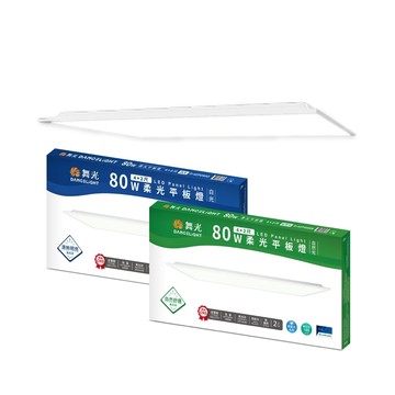 DanceLight 【2入】LED 80W 4呎X2呎 柔光平板燈 直下式 輕鋼架燈 平板燈 白光 自然光