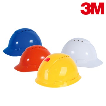 【3M】工地安全帽 通風工程帽  旋鈕透氣型 防護頭盔 配件插孔 可搭配耳罩 面罩 H-700