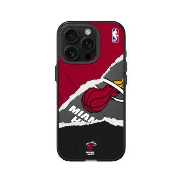 iPhone 16 Pro Clear (相機按鈕) 酷墨灰 - NBA - 熱血系列-邁阿密熱火 Miami Heats - Sweat and Tears